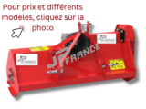Produits JP FRANCE - BROYEUR FIXE JPGIN 0M80 A 1M25 AVEC CARDAN - Tracteurs chenilles de 16 à 65 CV - Tracteurs et Microtracteurs - TRACTEURS SPECIAUX - Tracteurs chenilles de 16 à 65 CV