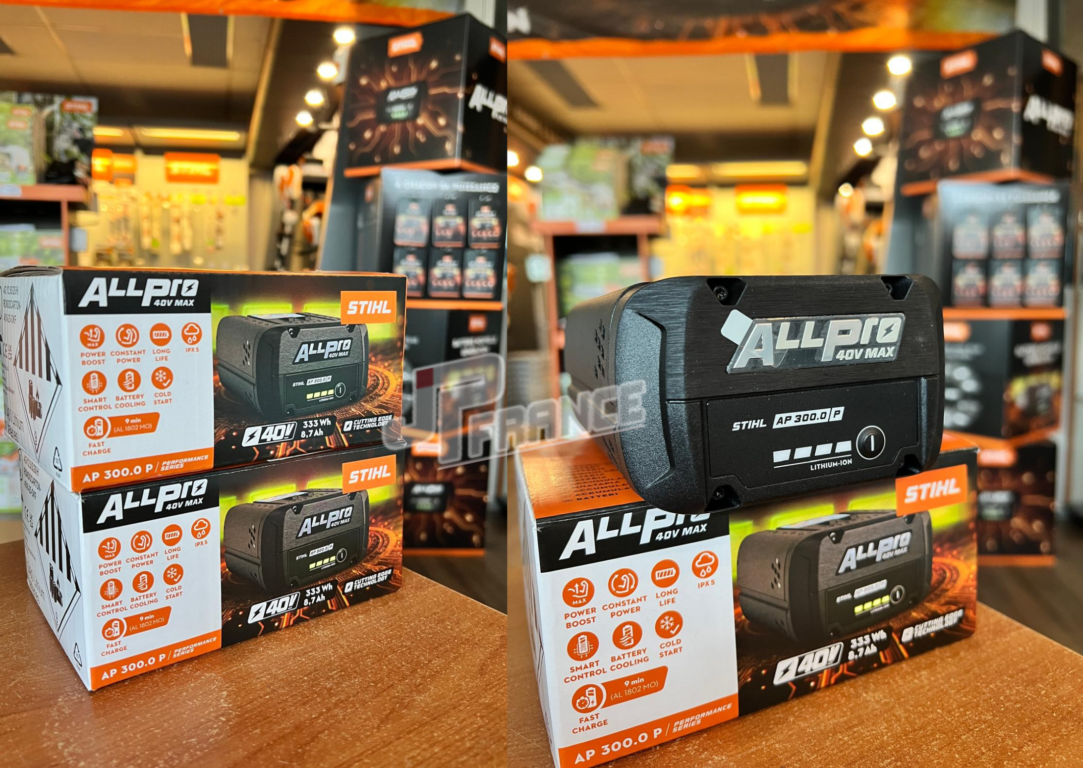 Produits JP FRANCE - 5) LOT DE 2 BATTERIES STIHL ALLPRO AP300.0P - Promos - Promos -  - 