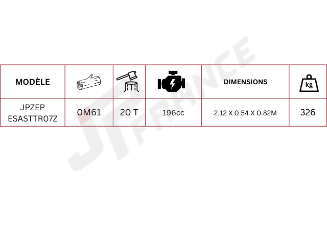 FENDEUSE THERMIQUE 20 TONNES JPZEP