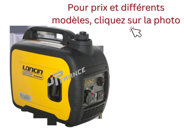 Produits JP FRANCE - GROUPE INSONORISES MONOPHASES ESSENCE DE 3.5 A 6.5 KVA - Groupe électrogène thermique  - Accessoires et équipements - MATERIEL DE TRANSPORT / LAME / ETC - Groupe électrogène thermique 