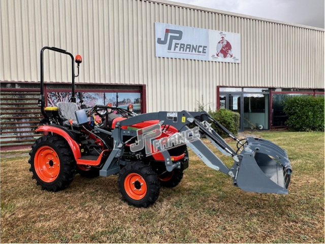 Produits JP FRANCE - HINOMOTO 24 CV BTE MECA 3 CYLINDRES 4RM +CHARGEUR MULTI - Avec chargeur - Tracteurs et Microtracteurs - NEUFS (tous les tracteurs neufs sont possibles avec carte grise) - Avec chargeur