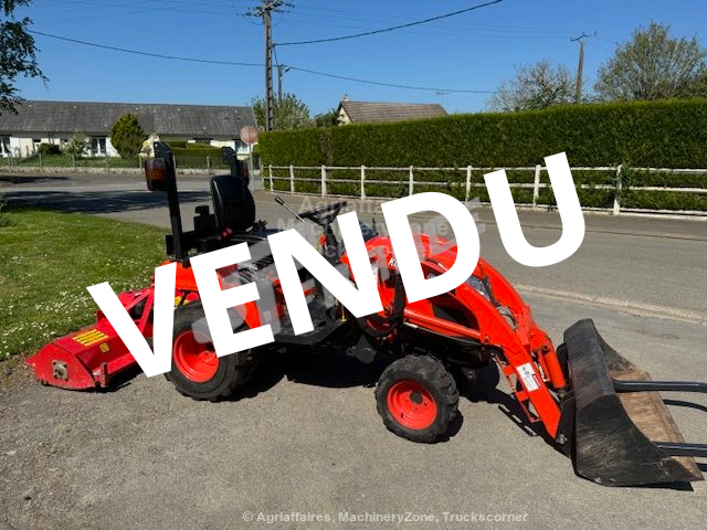 Produits JP FRANCE - KIOTI CS2510 HST 3 ROUES INDUSTRIELLES + CHARG TERRE + BROYEUR 1.32 M - OFFRES SPÉCIALES DU MOMENT - Tracteurs et Microtracteurs - OCCASIONS - OFFRES SPÉCIALES DU MOMENT