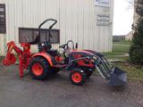 Produits JP FRANCE - Kioti 2810+CHARGEUR TERRE+PELLE RETRO - Neufs - Tracteurs et Microtracteurs - LOTS PROMOTIONNELS - Neufs