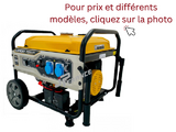 Produits JP FRANCE - GROUPE DEBRUITES MONOPHASES ESSENCE DE 2.5 A 6.5 KVA - Groupe électrogène thermique  - Accessoires et équipements - MATERIEL DE TRANSPORT / LAME / ETC - Groupe électrogène thermique 