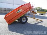 Produits JP FRANCE - REMORQUE 500KG + BASCULEMENT MECANIQUE HOMOLOGUEE ROUTE - Remorque Agricole - Accessoires et équipements - MATERIEL DE TRANSPORT / LAME / ETC - Remorque Agricole